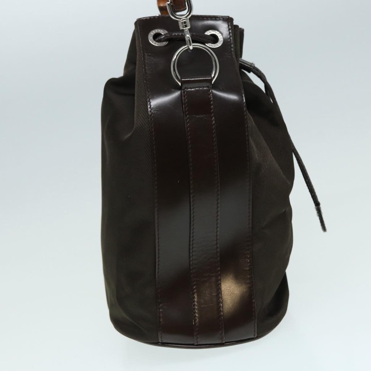 Gucci Bamboo Brown Synthetic Handbag (Pre-Owned) Size ONE SIZE - 11 Thumbnail