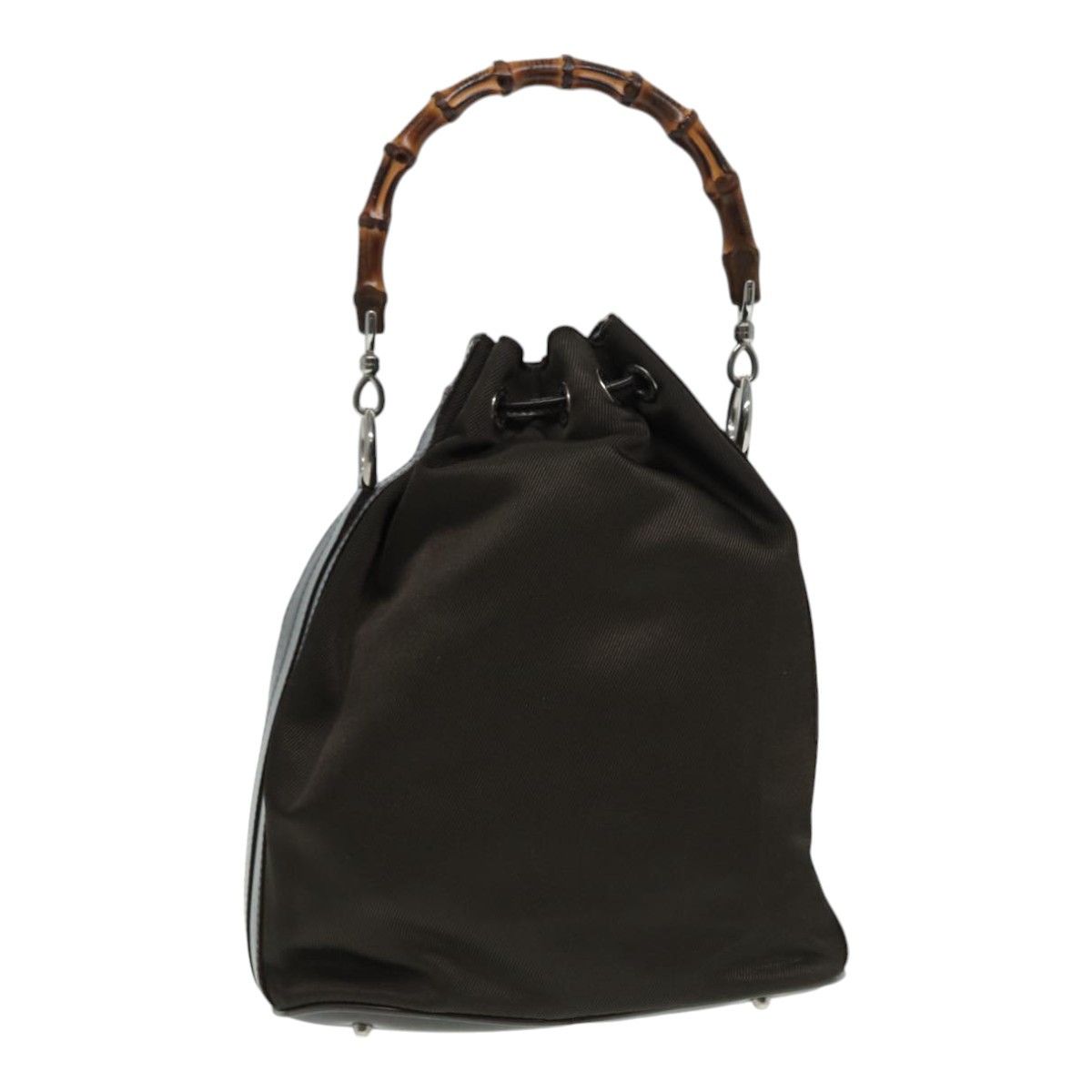 Gucci Bamboo Brown Synthetic Handbag (Pre-Owned) Size ONE SIZE - 2 Thumbnail