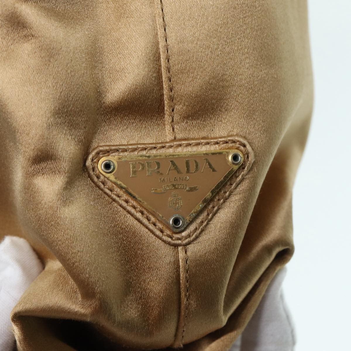 Prada Tessuto Brown Synthetic Handbag (Pre-Owned) Size ONE SIZE - 13 Thumbnail