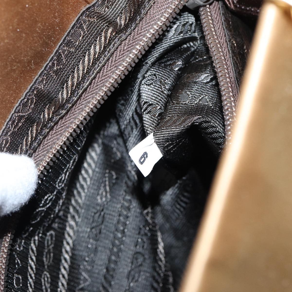 Prada Tessuto Brown Synthetic Handbag (Pre-Owned) Size ONE SIZE - 18 Thumbnail