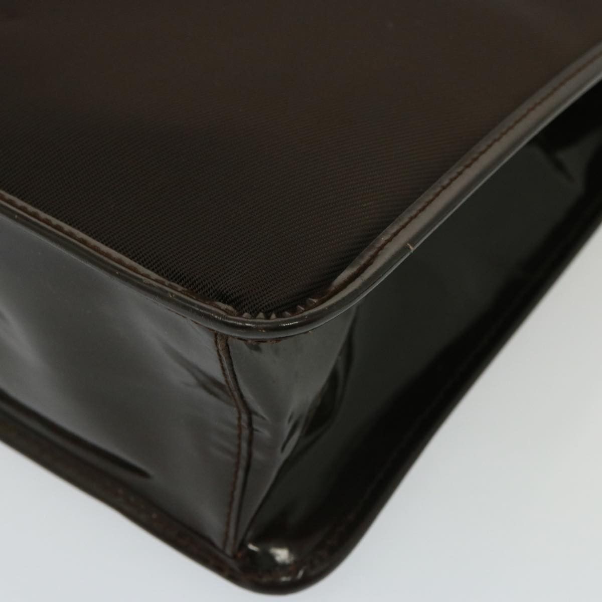Gucci -- Brown Synthetic Handbag (Pre-Owned) Size ONE SIZE - 13 Thumbnail