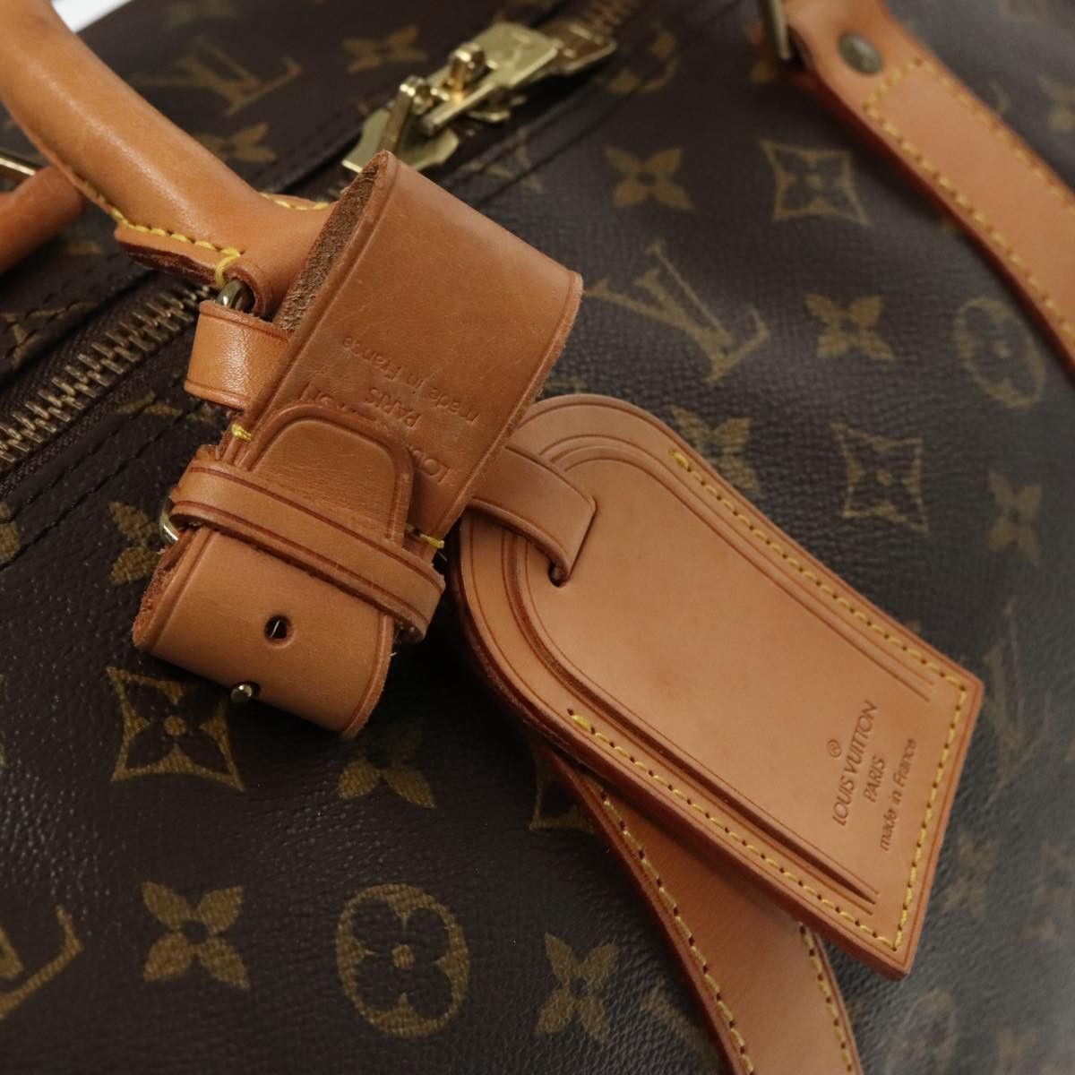 Louis Vuitton Keepall 55 Brown Canvas Travel Bag (Pre-Owned) Size ONE SIZE - 19 Thumbnail
