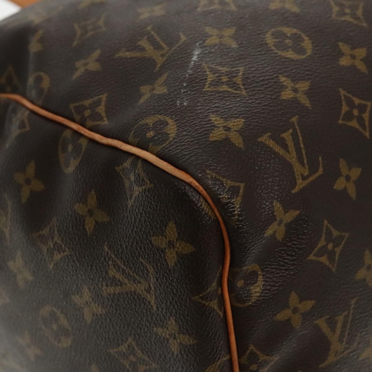 Louis Vuitton Keepall 55 Brown Canvas Travel Bag (Pre-Owned) Size ONE SIZE - 7 Thumbnail