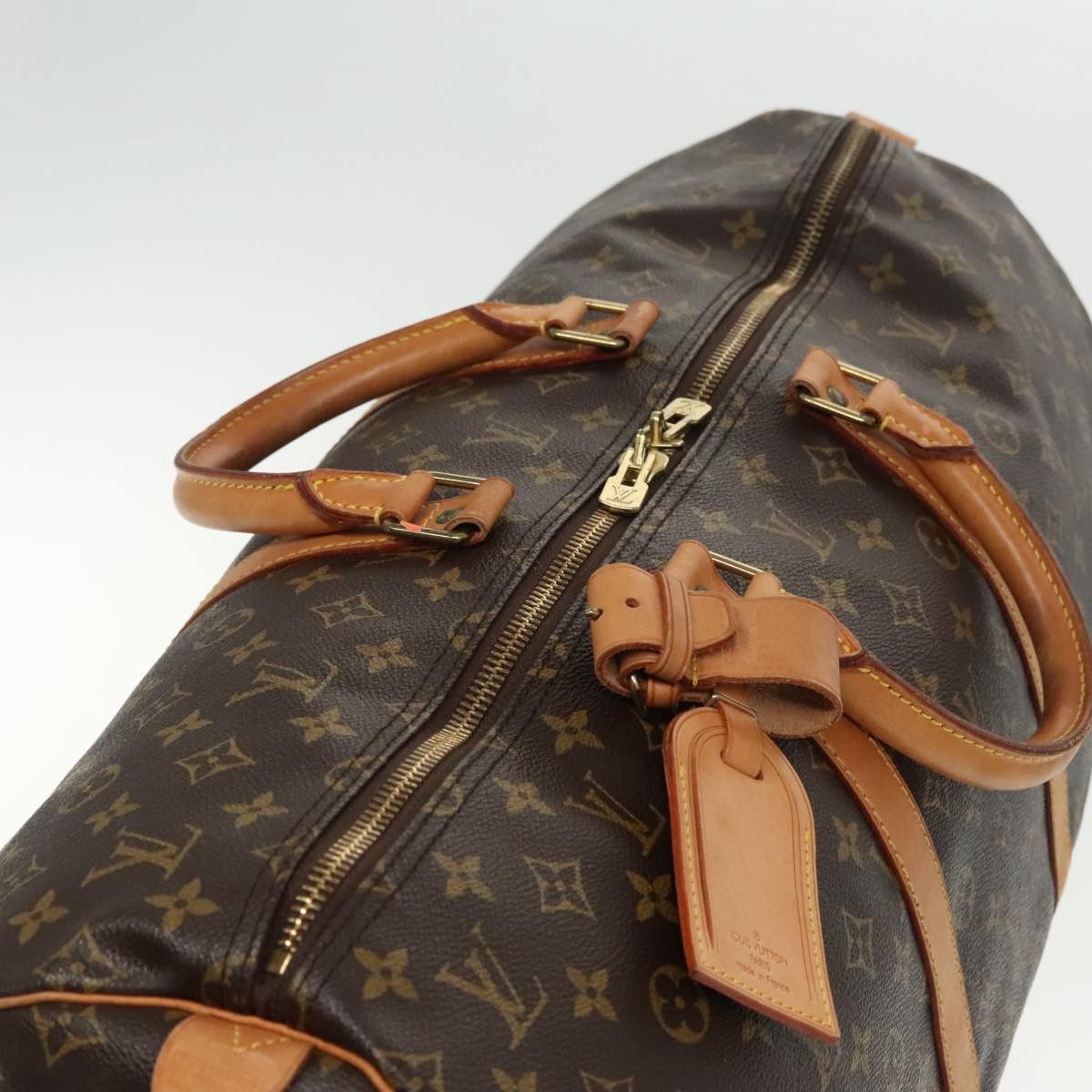 Louis Vuitton Keepall 55 Brown Canvas Travel Bag (Pre-Owned) Size ONE SIZE - 17 Thumbnail
