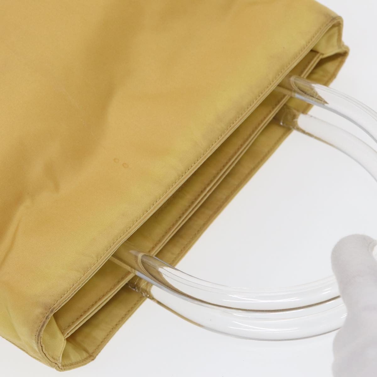 Prada Tessuto Yellow Synthetic Handbag (Pre-Owned) Size ONE SIZE - 20 Thumbnail