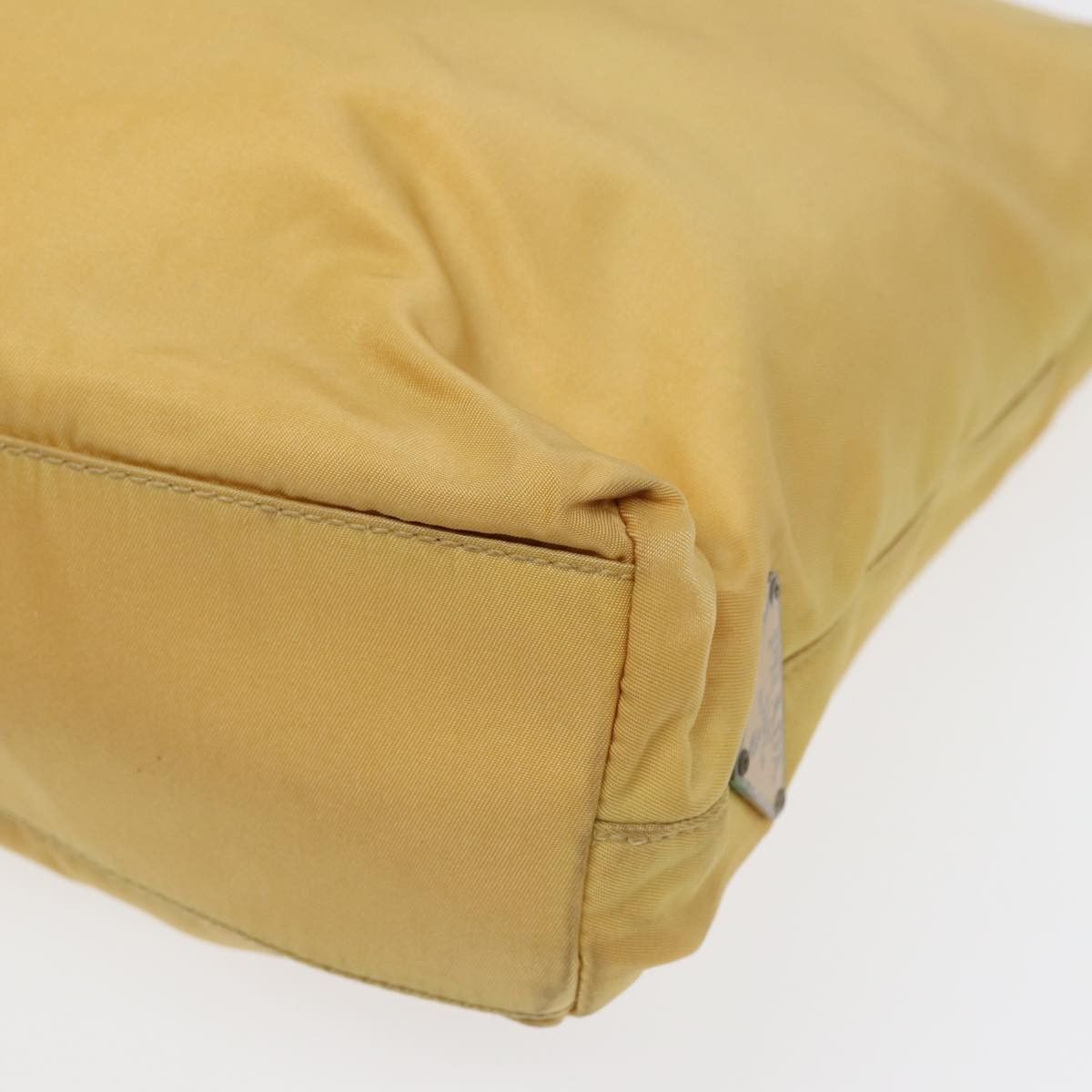 Prada Tessuto Yellow Synthetic Handbag (Pre-Owned) Size ONE SIZE - 12 Thumbnail