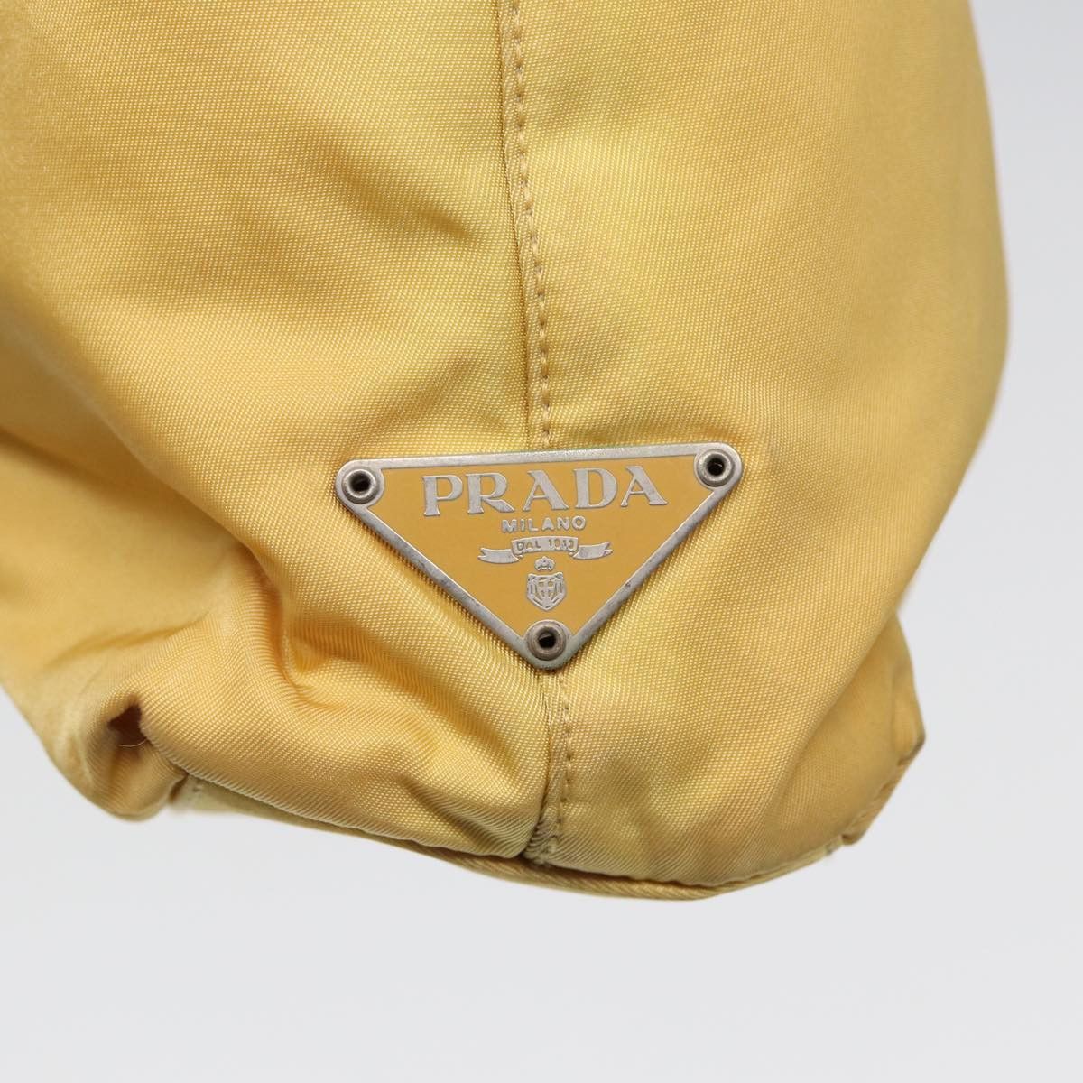 Prada Tessuto Yellow Synthetic Handbag (Pre-Owned) Size ONE SIZE - 6 Thumbnail