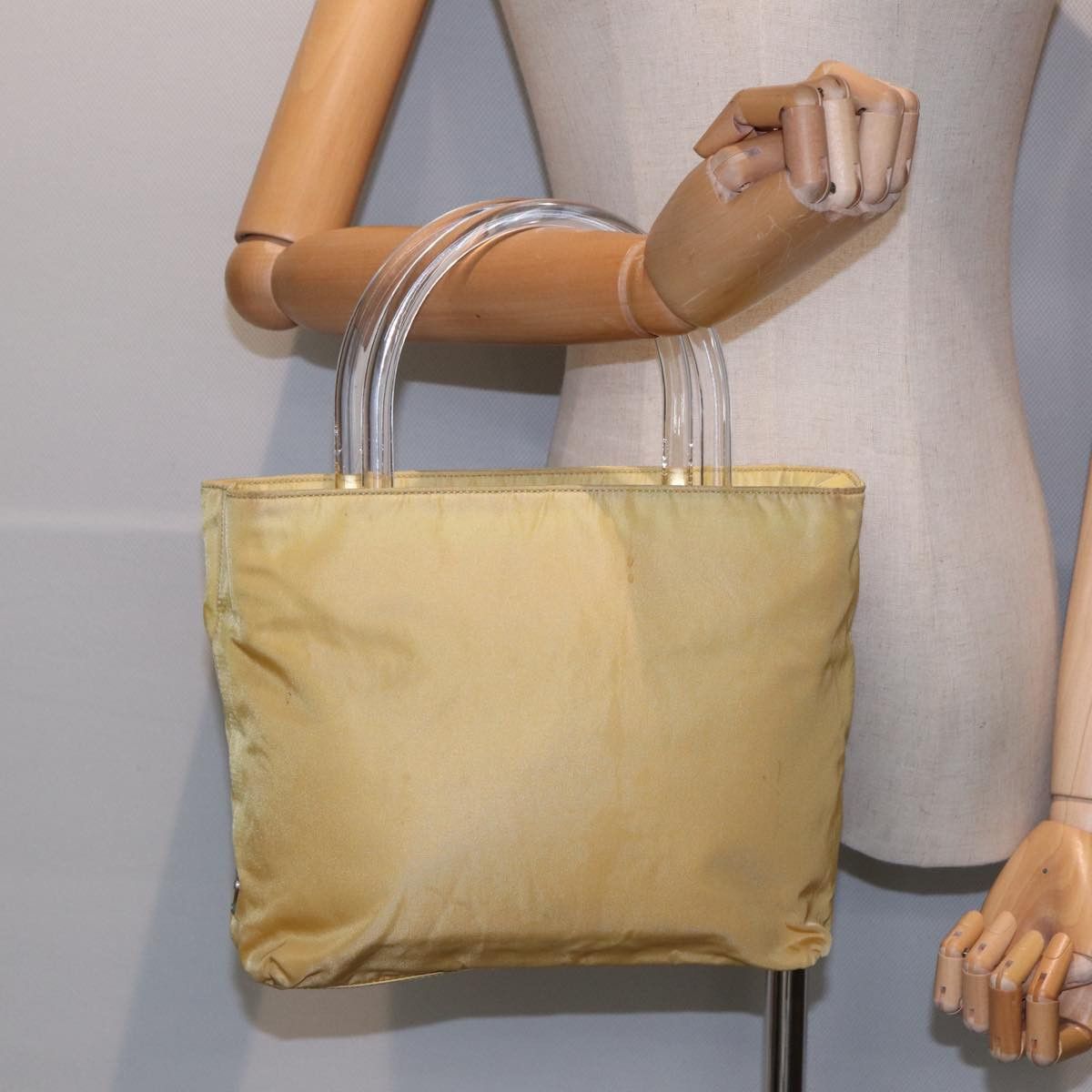 Prada Tessuto Yellow Synthetic Handbag (Pre-Owned) Size ONE SIZE - 10 Thumbnail
