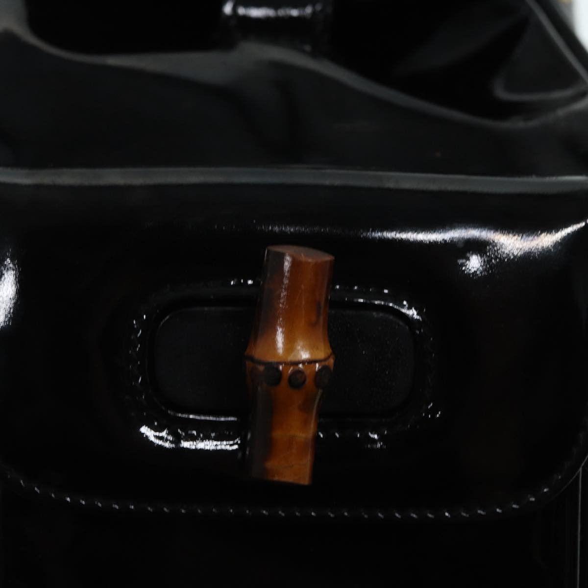 Gucci Bamboo Black Leather Backpack Bag (Pre-Owned) Size ONE SIZE - 10 Thumbnail