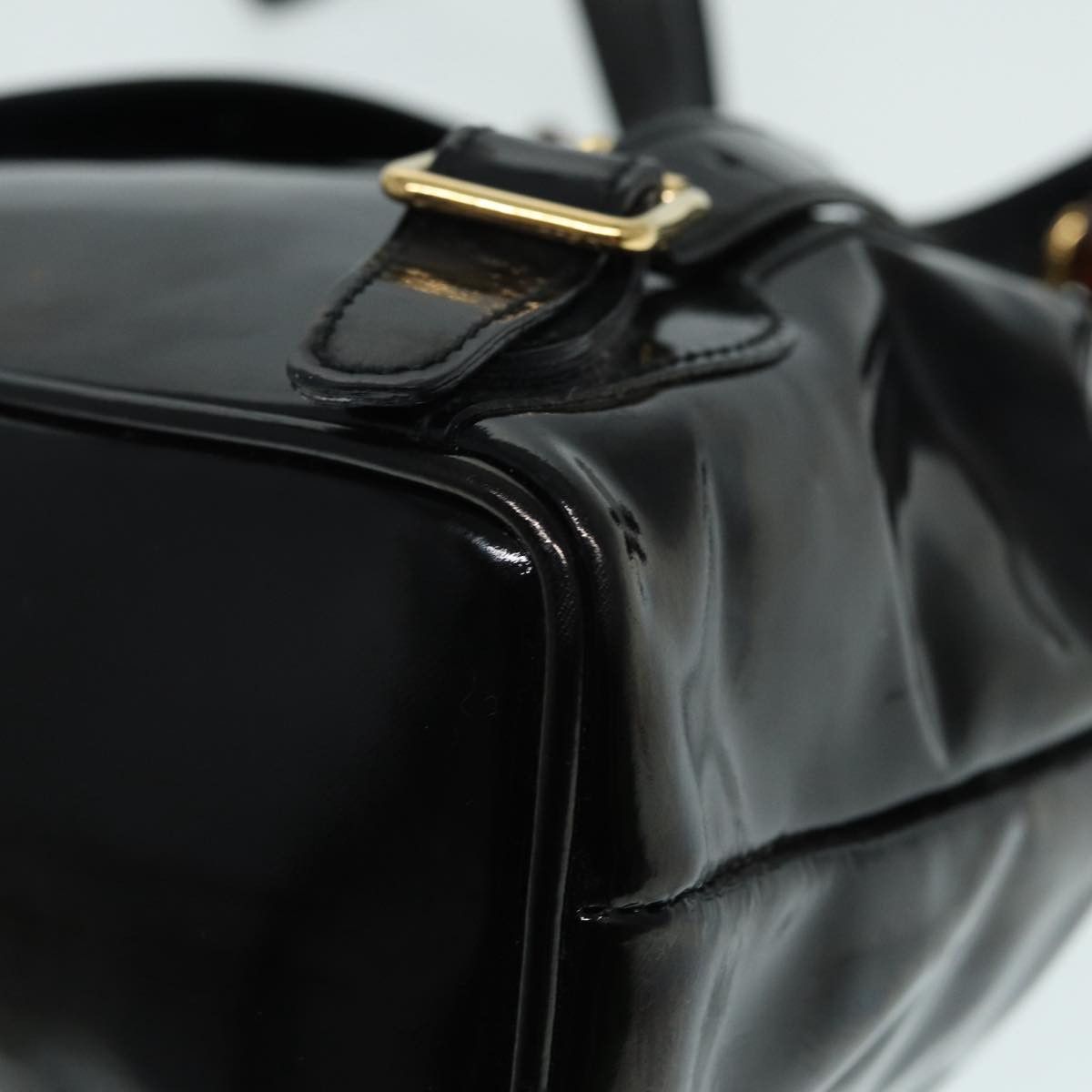 Gucci Bamboo Black Leather Backpack Bag (Pre-Owned) Size ONE SIZE - 16 Thumbnail