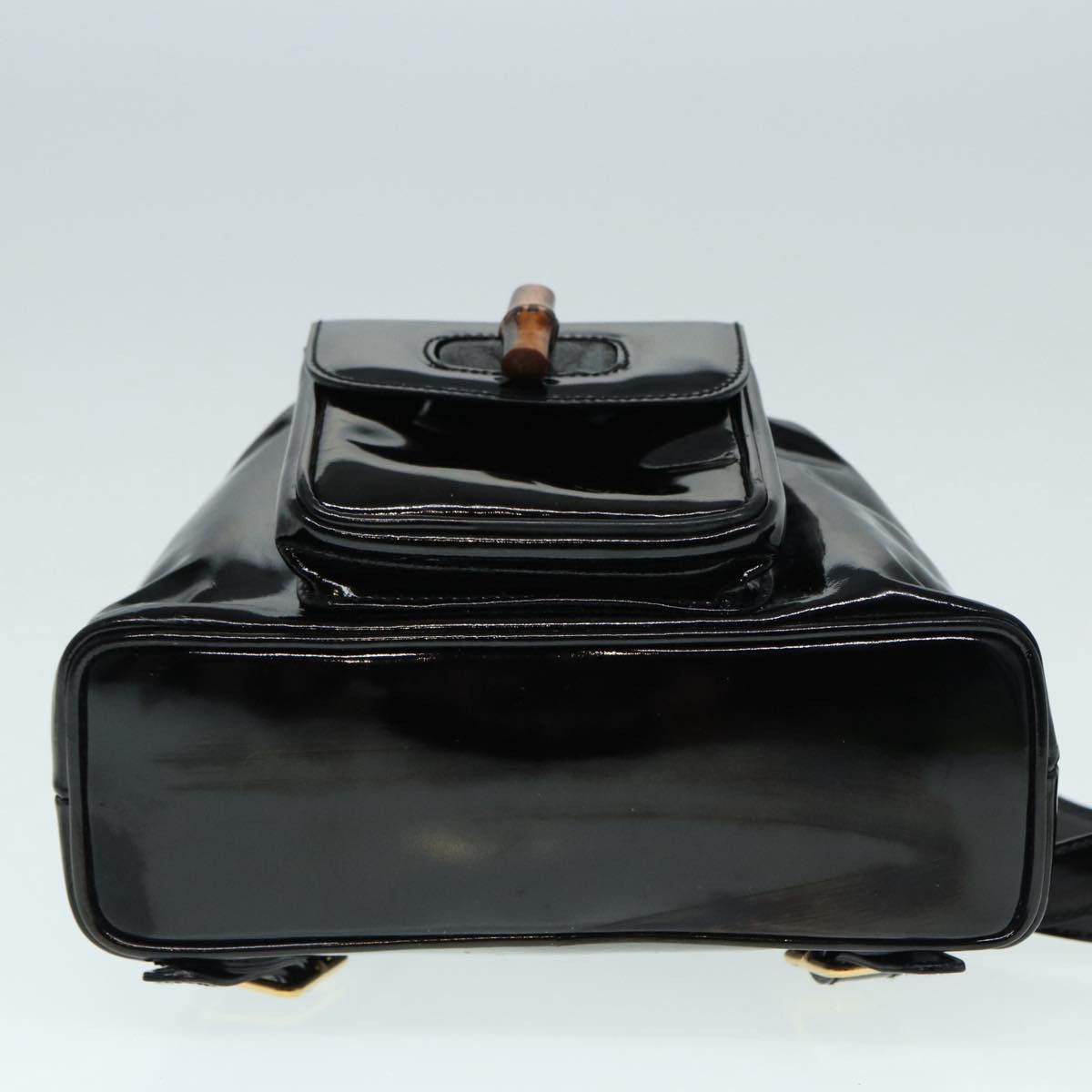 Gucci Bamboo Black Leather Backpack Bag (Pre-Owned) Size ONE SIZE - 17 Thumbnail
