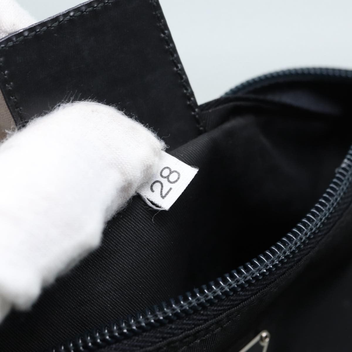 Prada Tessuto Black Synthetic Clutch Bag (Pre-Owned) Size ONE SIZE - 12 Thumbnail