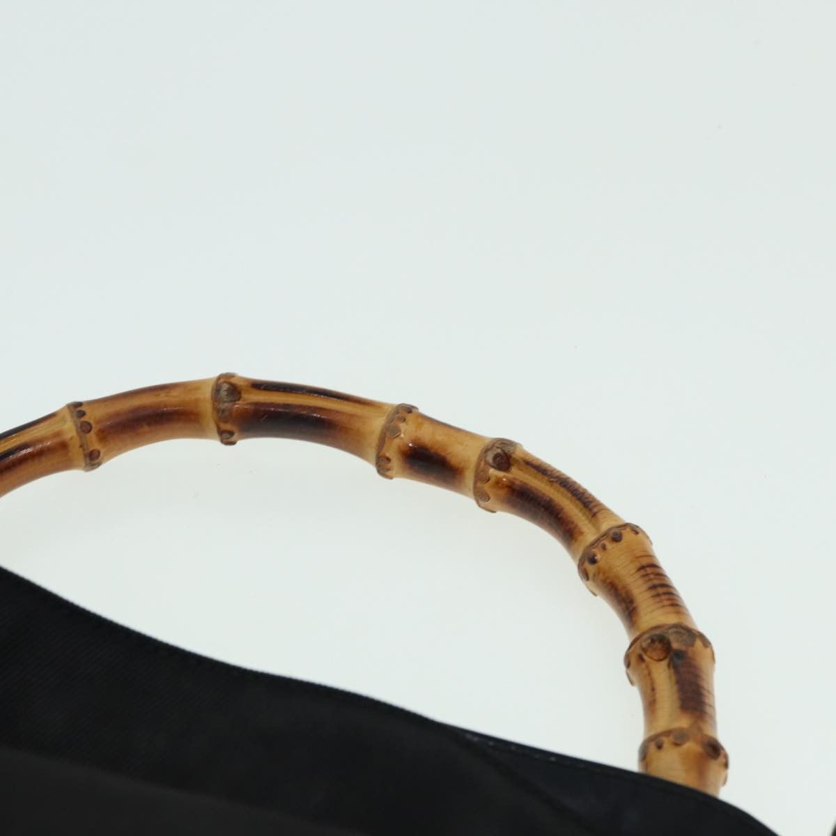 Gucci Bamboo Black Synthetic Shoulder Bag (Pre-Owned) Size ONE SIZE - 12 Thumbnail