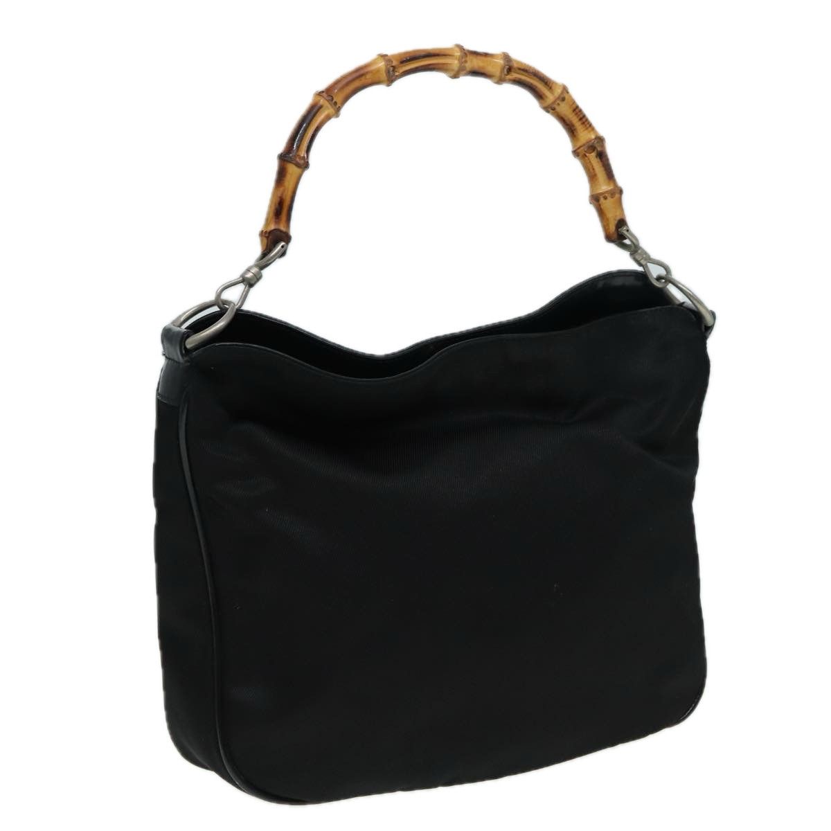 Gucci Bamboo Black Synthetic Shoulder Bag (Pre-Owned) Size ONE SIZE - 15 Thumbnail