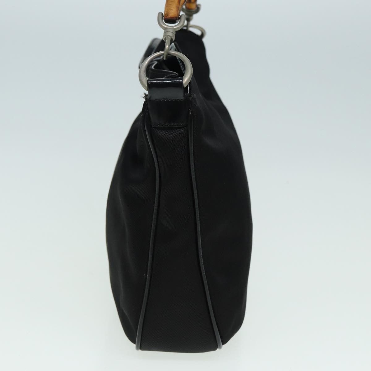 Gucci Bamboo Black Synthetic Shoulder Bag (Pre-Owned) Size ONE SIZE - 4 Thumbnail