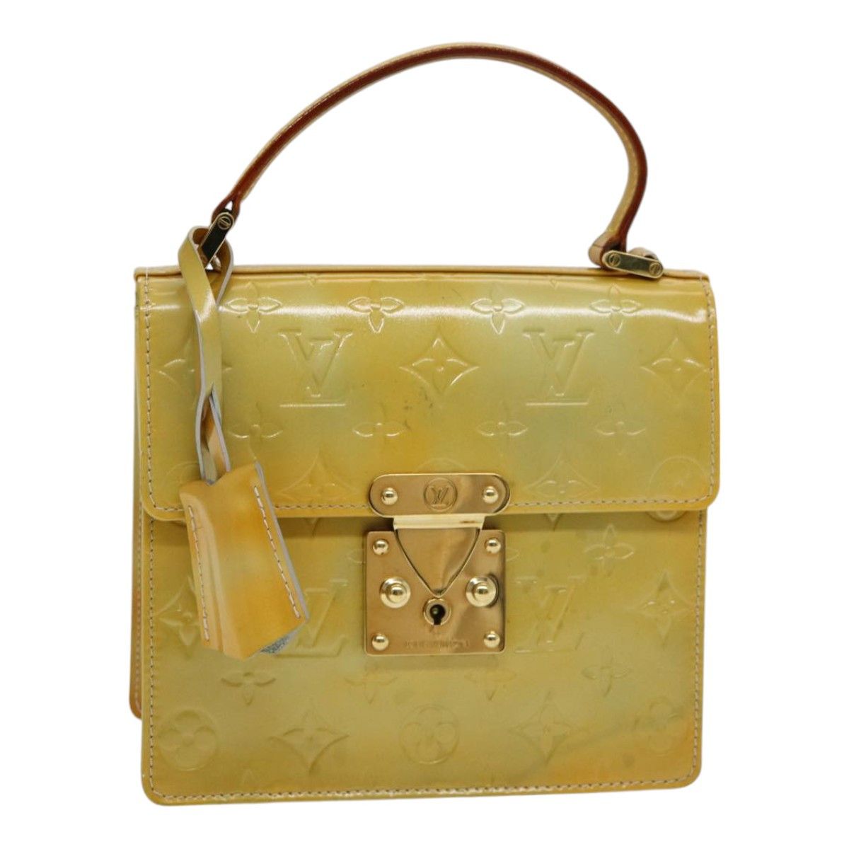 Louis Vuitton Spring Street Yellow Patent Leather Handbag (Pre-Owned) Size ONE SIZE - 14 Thumbnail