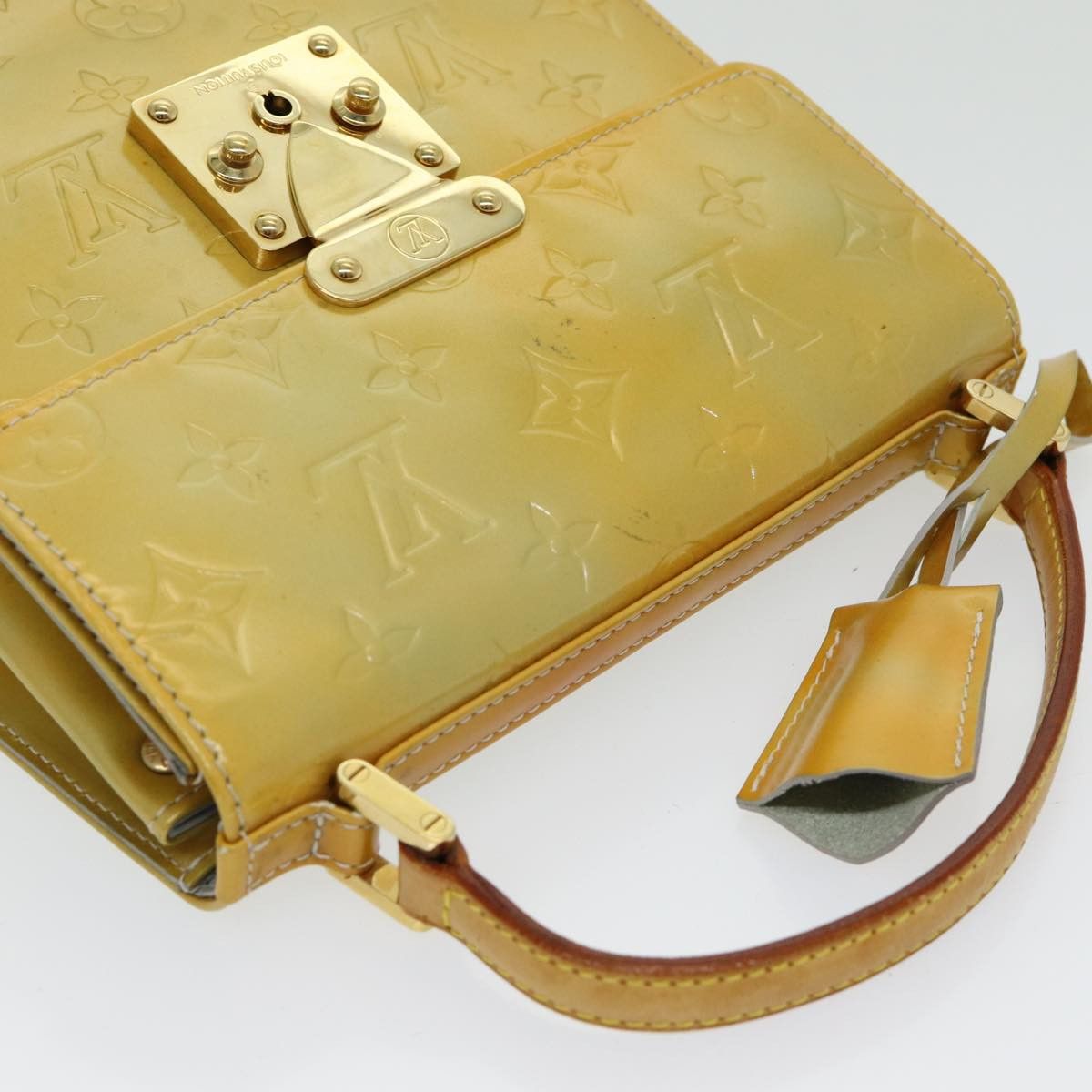Louis Vuitton Spring Street Yellow Patent Leather Handbag (Pre-Owned) Size ONE SIZE - 4 Thumbnail