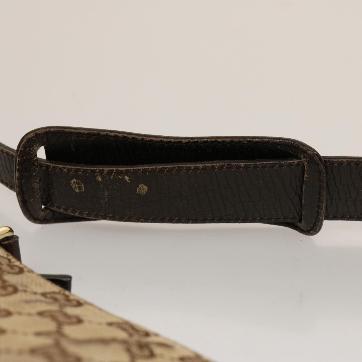 Gucci Horsebit Beige Canvas Shoulder Bag (Pre-Owned) Size ONE SIZE - 13 Thumbnail