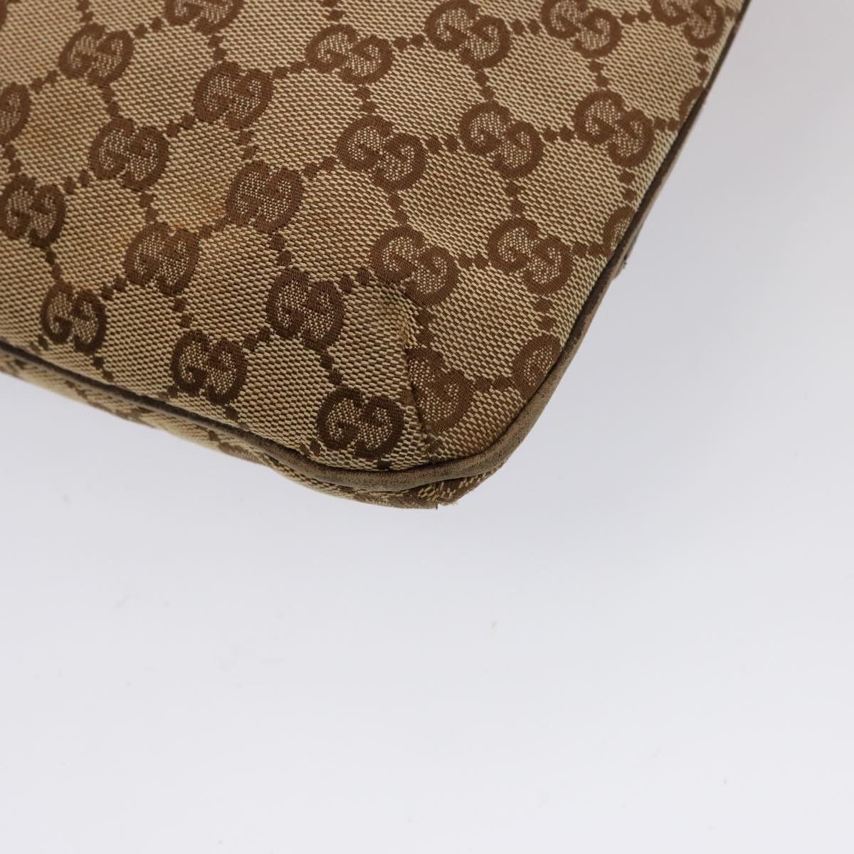 Gucci Horsebit Beige Canvas Shoulder Bag (Pre-Owned) Size ONE SIZE - 16 Thumbnail