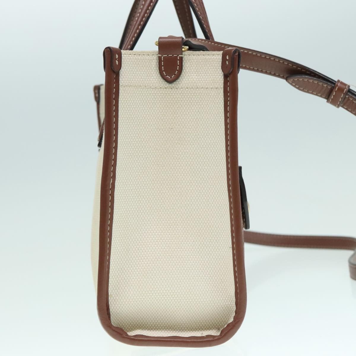 Burberry Freya Beige Canvas Tote Bag (Pre-Owned) Size ONE SIZE - 4 Thumbnail
