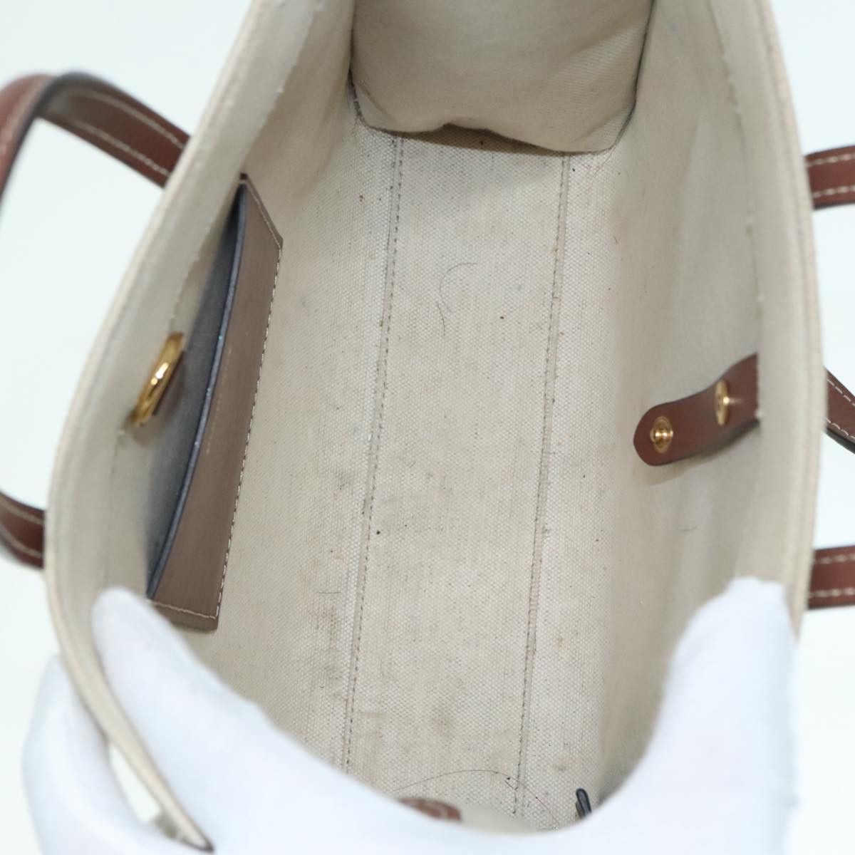 Burberry Freya Beige Canvas Tote Bag (Pre-Owned) Size ONE SIZE - 11 Thumbnail