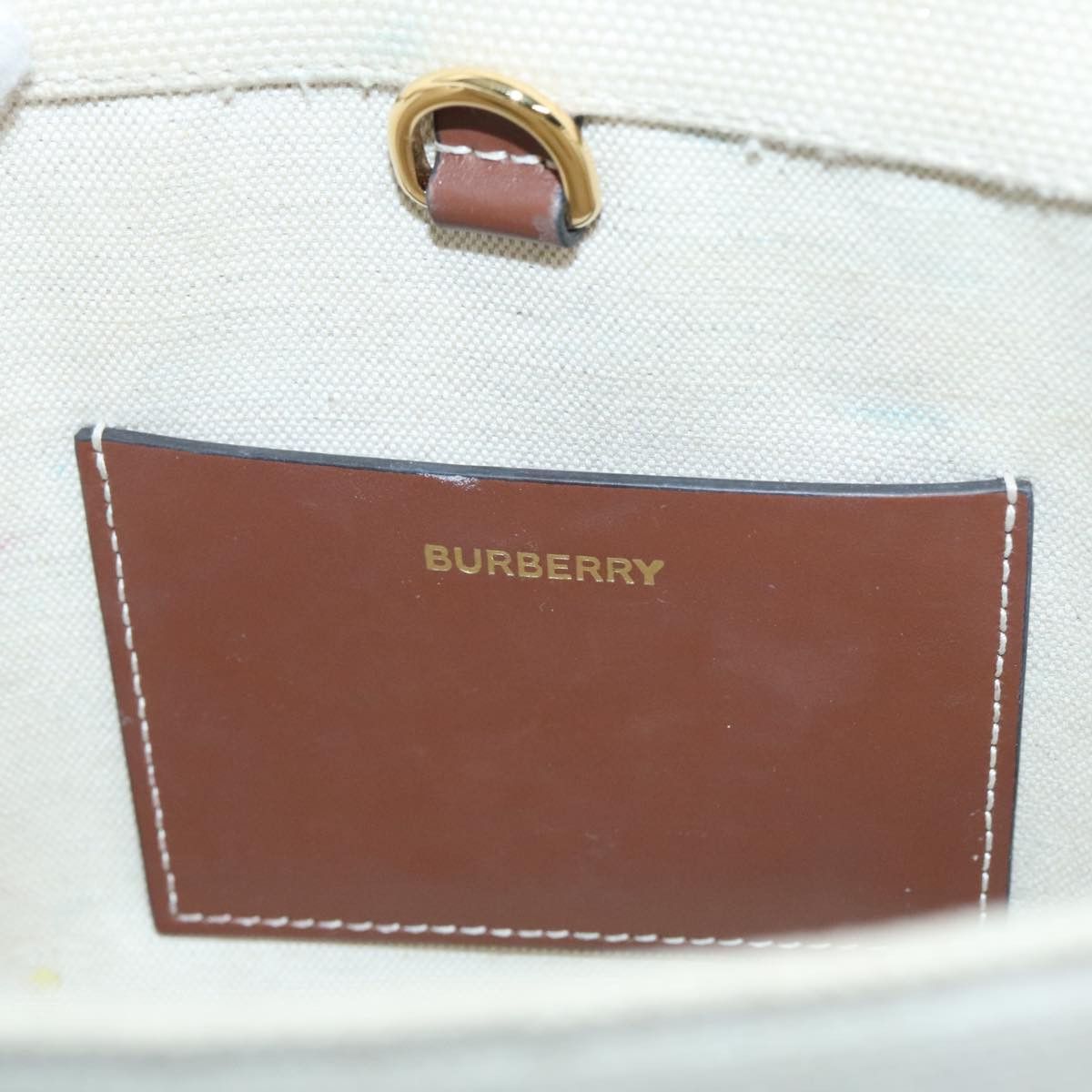 Burberry Freya Beige Canvas Tote Bag (Pre-Owned) Size ONE SIZE - 13 Thumbnail