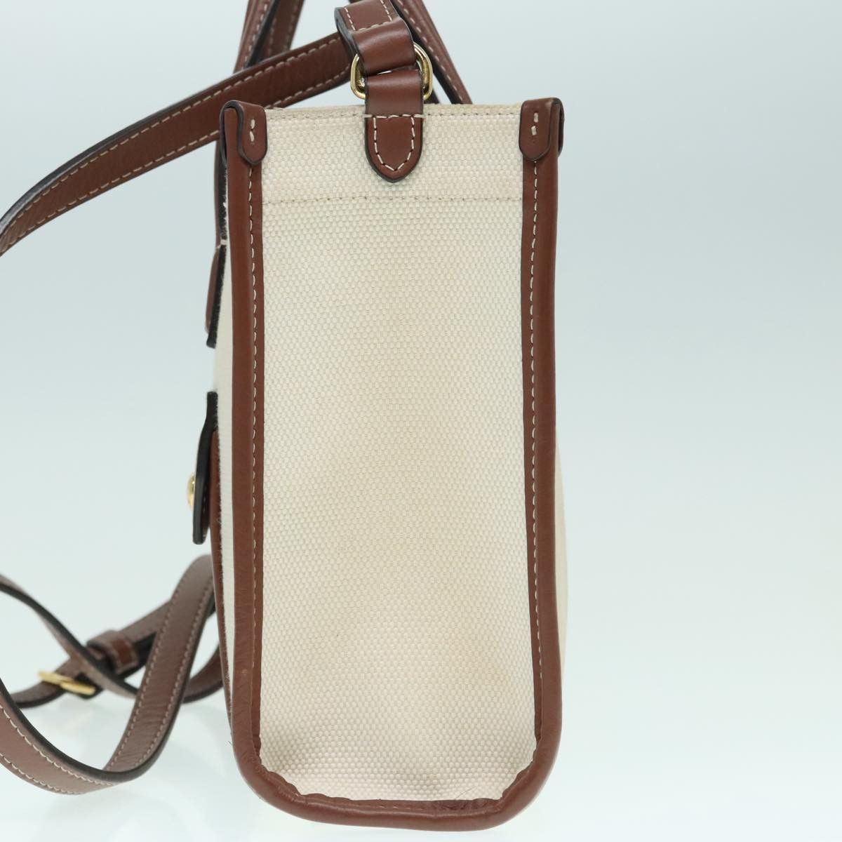 Burberry Freya Beige Canvas Tote Bag (Pre-Owned) Size ONE SIZE - 3 Thumbnail