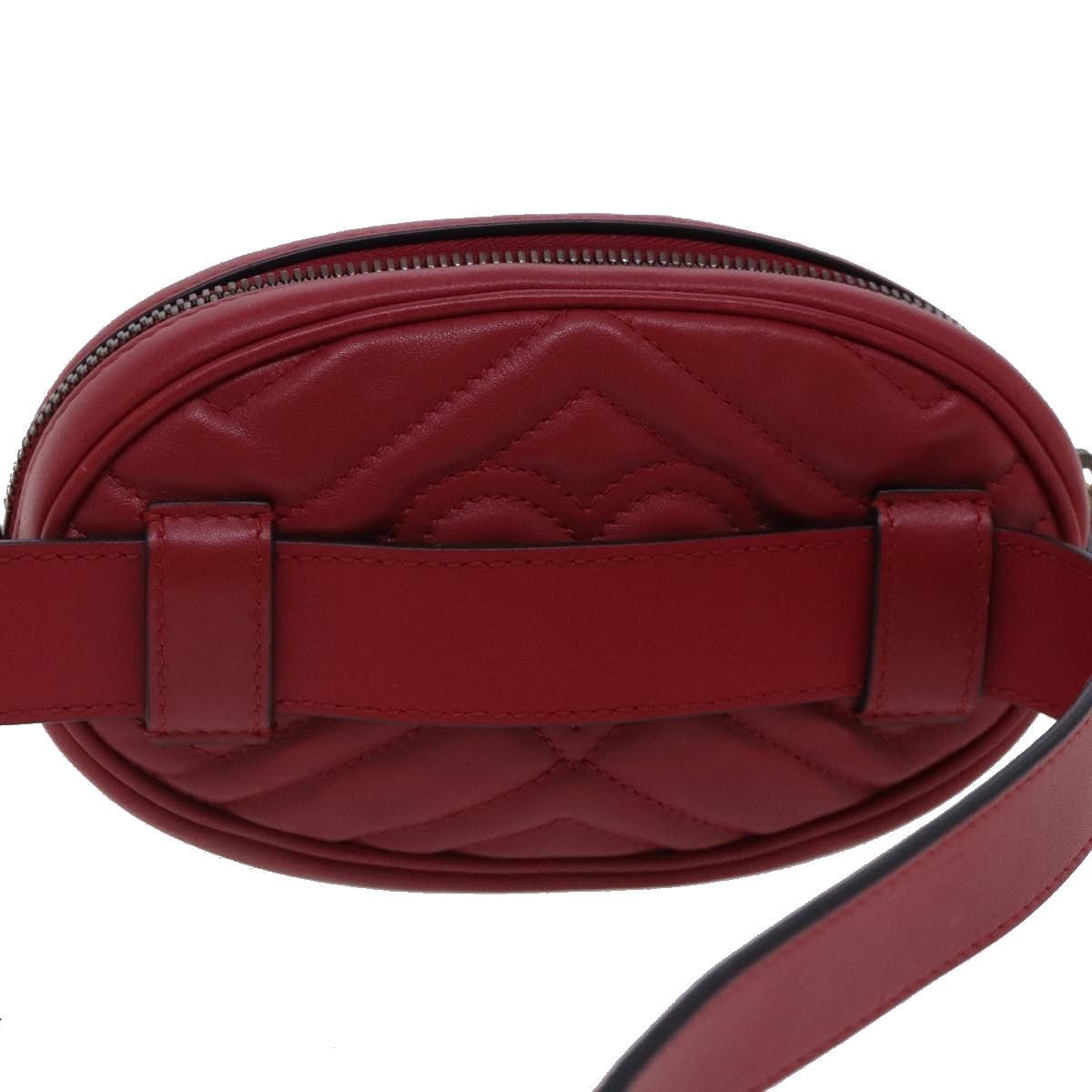 Gucci Gg Marmont Red Leather Shoulder Bag (Pre-Owned) Size ONE SIZE - 2 Thumbnail