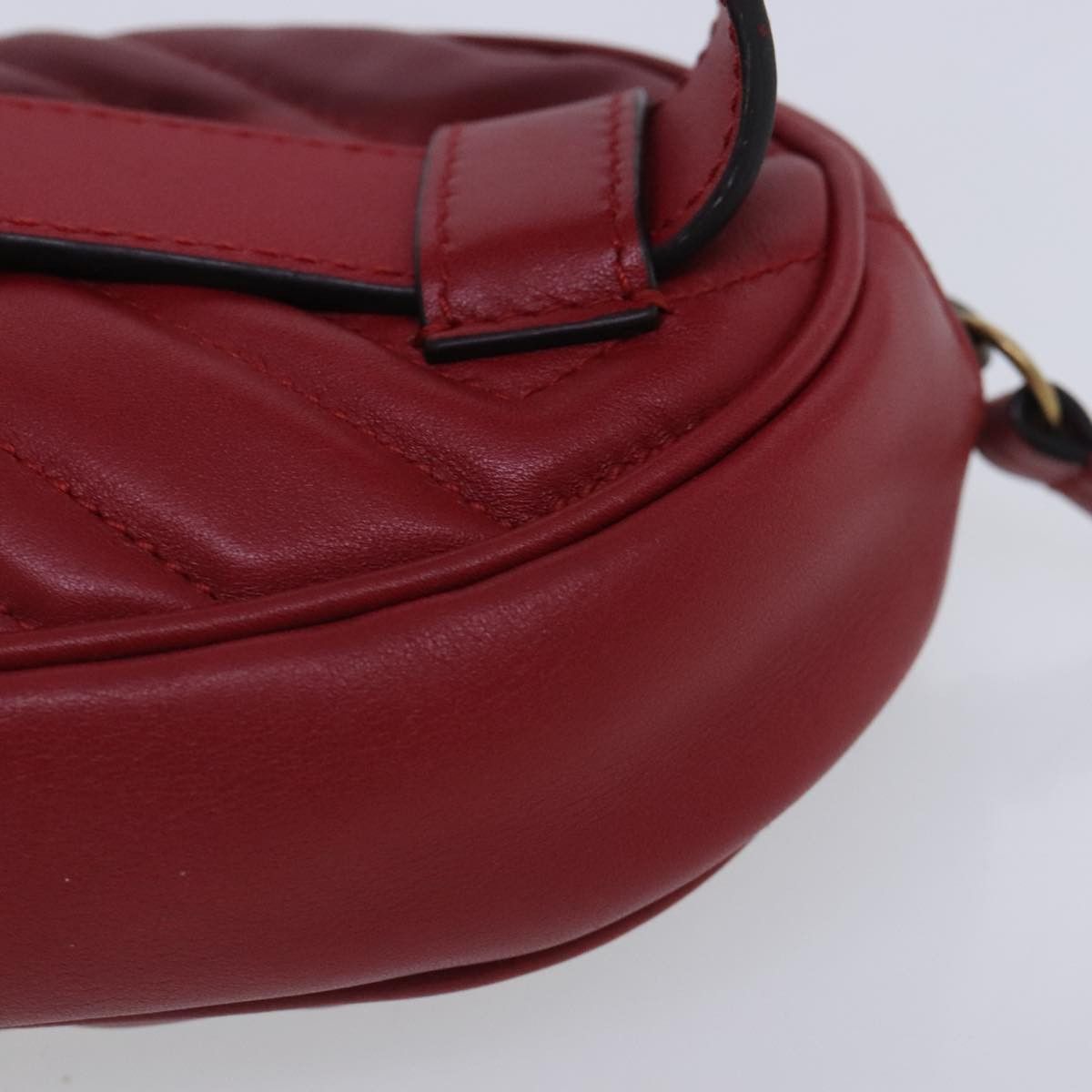 Gucci Gg Marmont Red Leather Shoulder Bag (Pre-Owned) Size ONE SIZE - 8 Thumbnail
