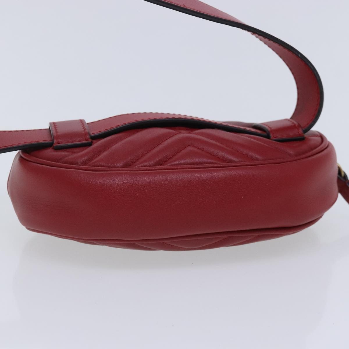 Gucci Gg Marmont Red Leather Shoulder Bag (Pre-Owned) Size ONE SIZE - 18 Thumbnail