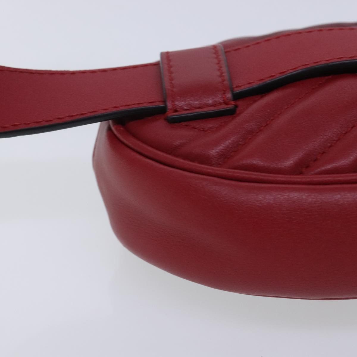 Gucci Gg Marmont Red Leather Shoulder Bag (Pre-Owned) Size ONE SIZE - 7 Thumbnail
