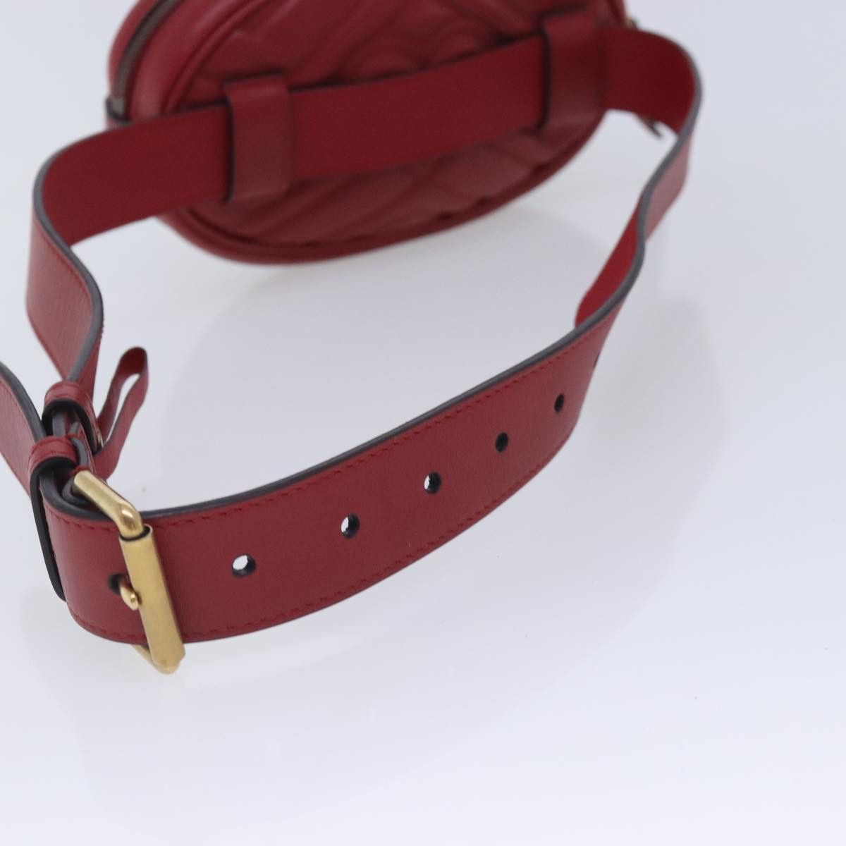 Gucci Gg Marmont Red Leather Shoulder Bag (Pre-Owned) Size ONE SIZE - 5 Thumbnail
