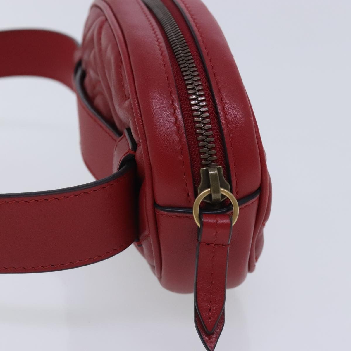Gucci Gg Marmont Red Leather Shoulder Bag (Pre-Owned) Size ONE SIZE - 4 Thumbnail