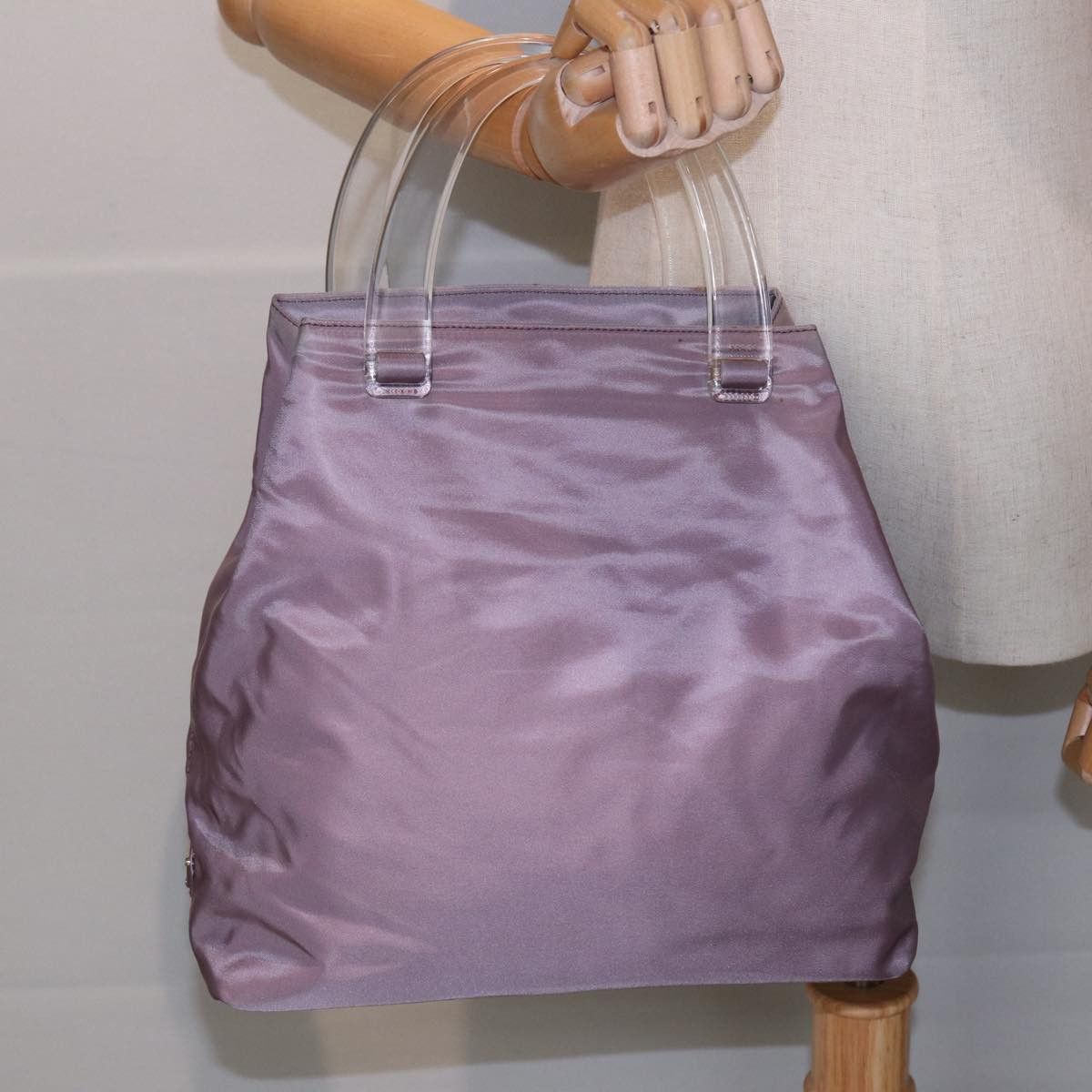 Prada Tessuto Pink Synthetic Handbag (Pre-Owned) Size ONE SIZE - 8 Thumbnail