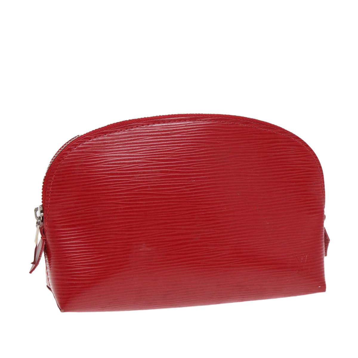 Louis Vuitton Cosmetic Pouch Red Leather Clutch Bag (Pre-Owned) Size ONE SIZE - 17 Thumbnail
