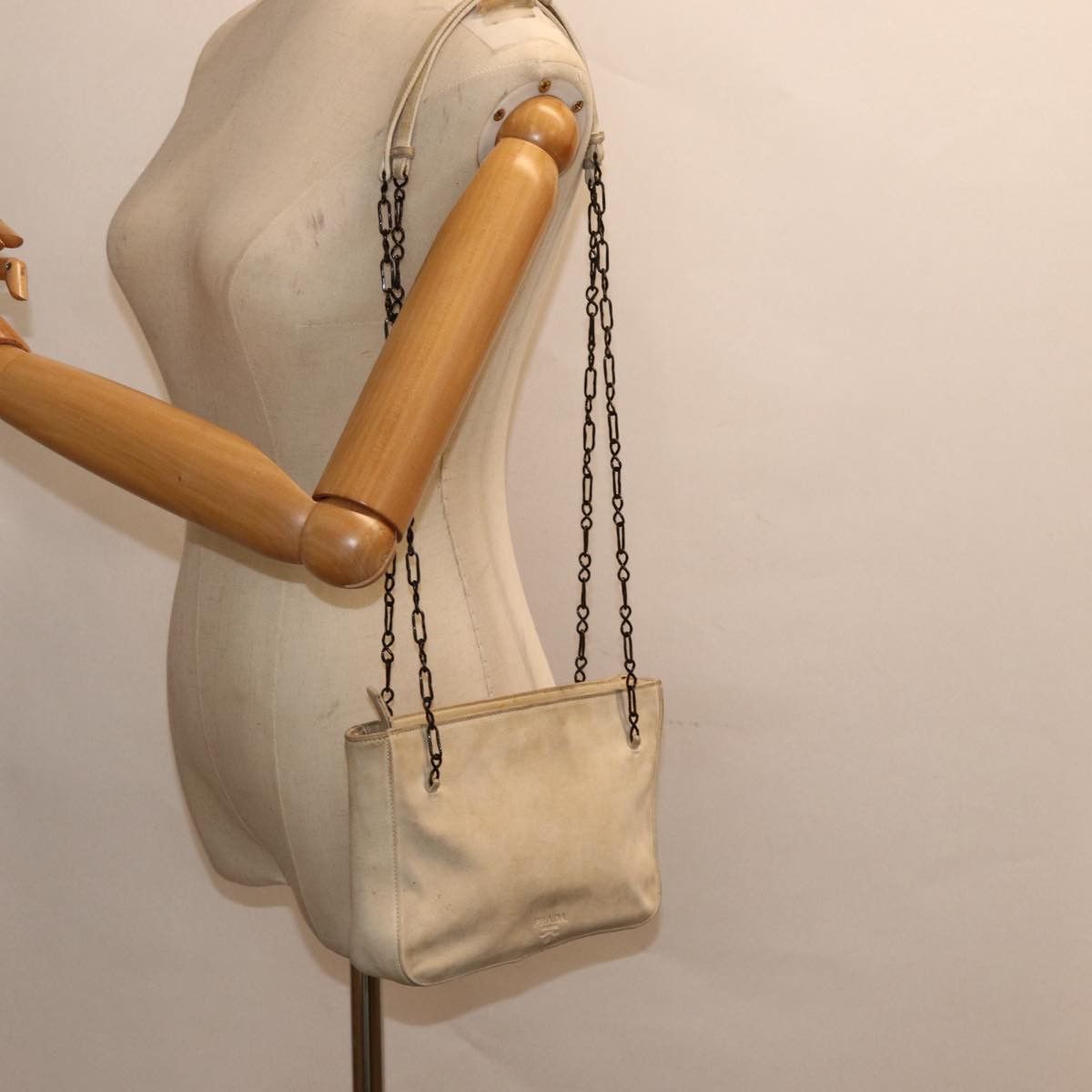 Prada Beige Suede Shoulder Bag (Pre-Owned) Size ONE SIZE - 8 Thumbnail
