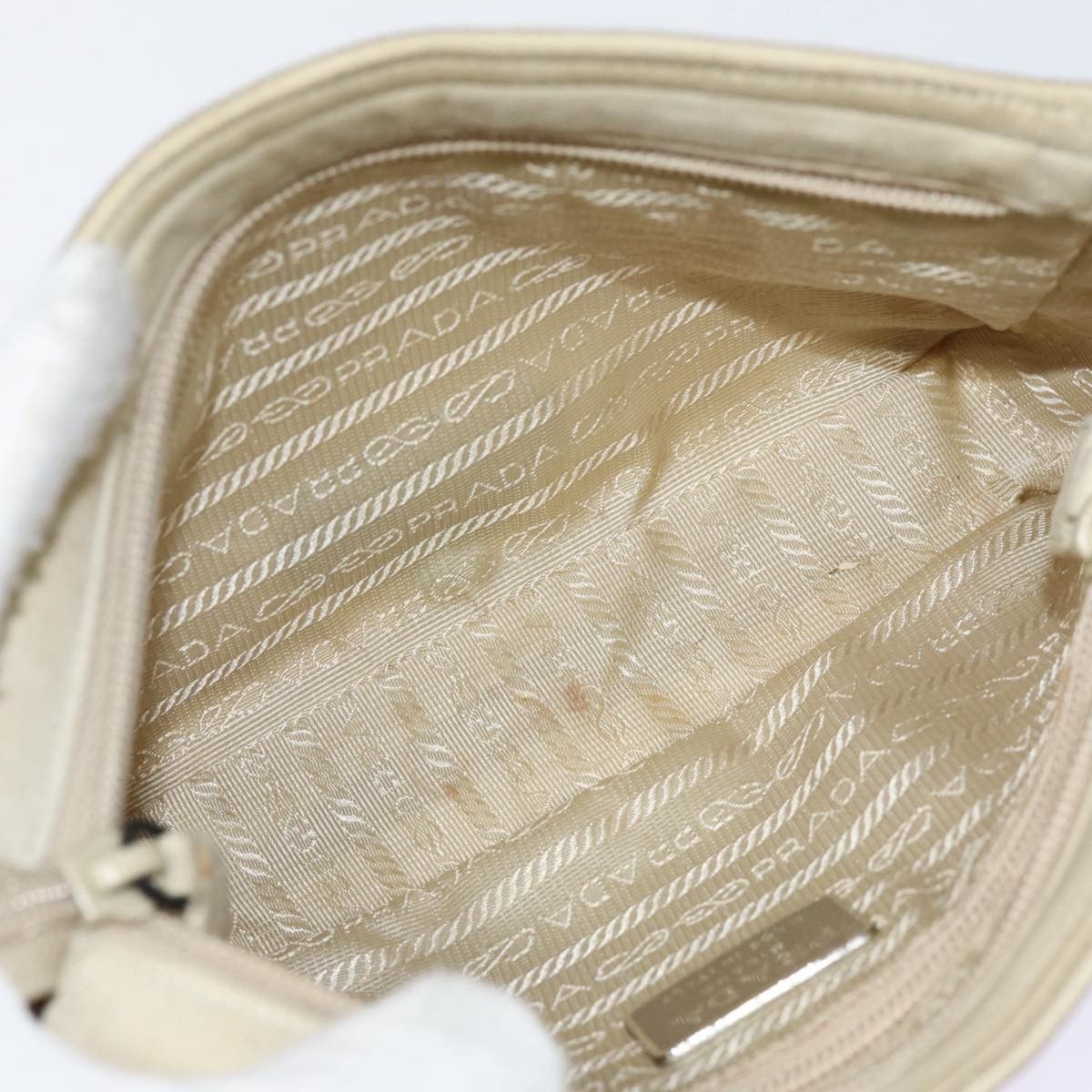 Prada Beige Suede Shoulder Bag (Pre-Owned) Size ONE SIZE - 5 Thumbnail
