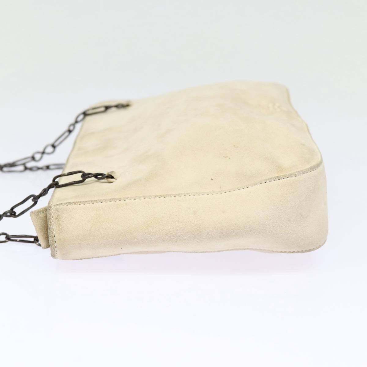 Prada Beige Suede Shoulder Bag (Pre-Owned) Size ONE SIZE - 9 Thumbnail