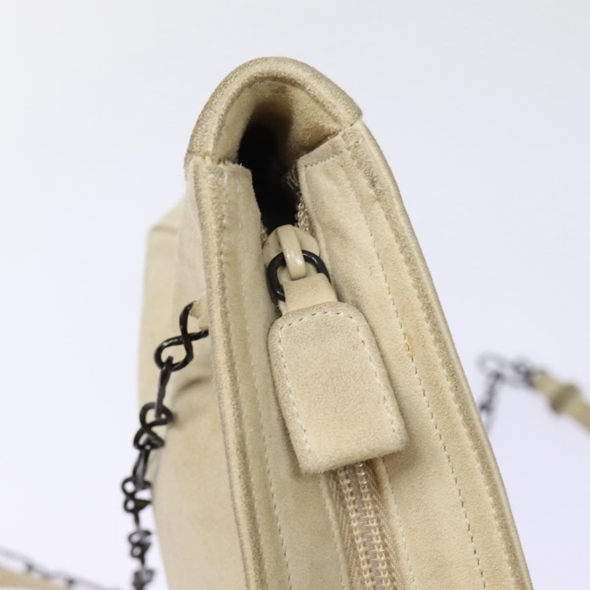Prada Beige Suede Shoulder Bag (Pre-Owned) Size ONE SIZE - 18 Thumbnail