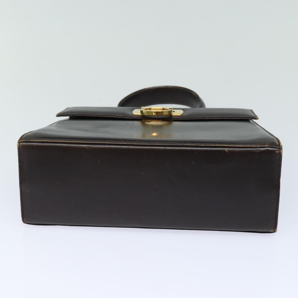 Salvatore Ferragamo Gancini Brown Leather Handbag (Pre-Owned) Size ONE SIZE - 3 Thumbnail