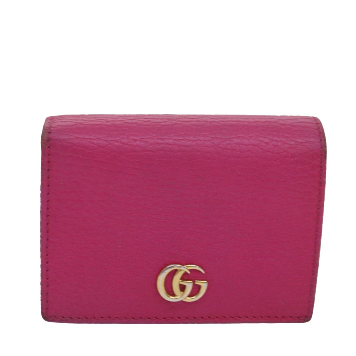Gucci Gg Marmont Pink Leather Wallet (Pre-Owned) Size ONE SIZE - 8 Thumbnail