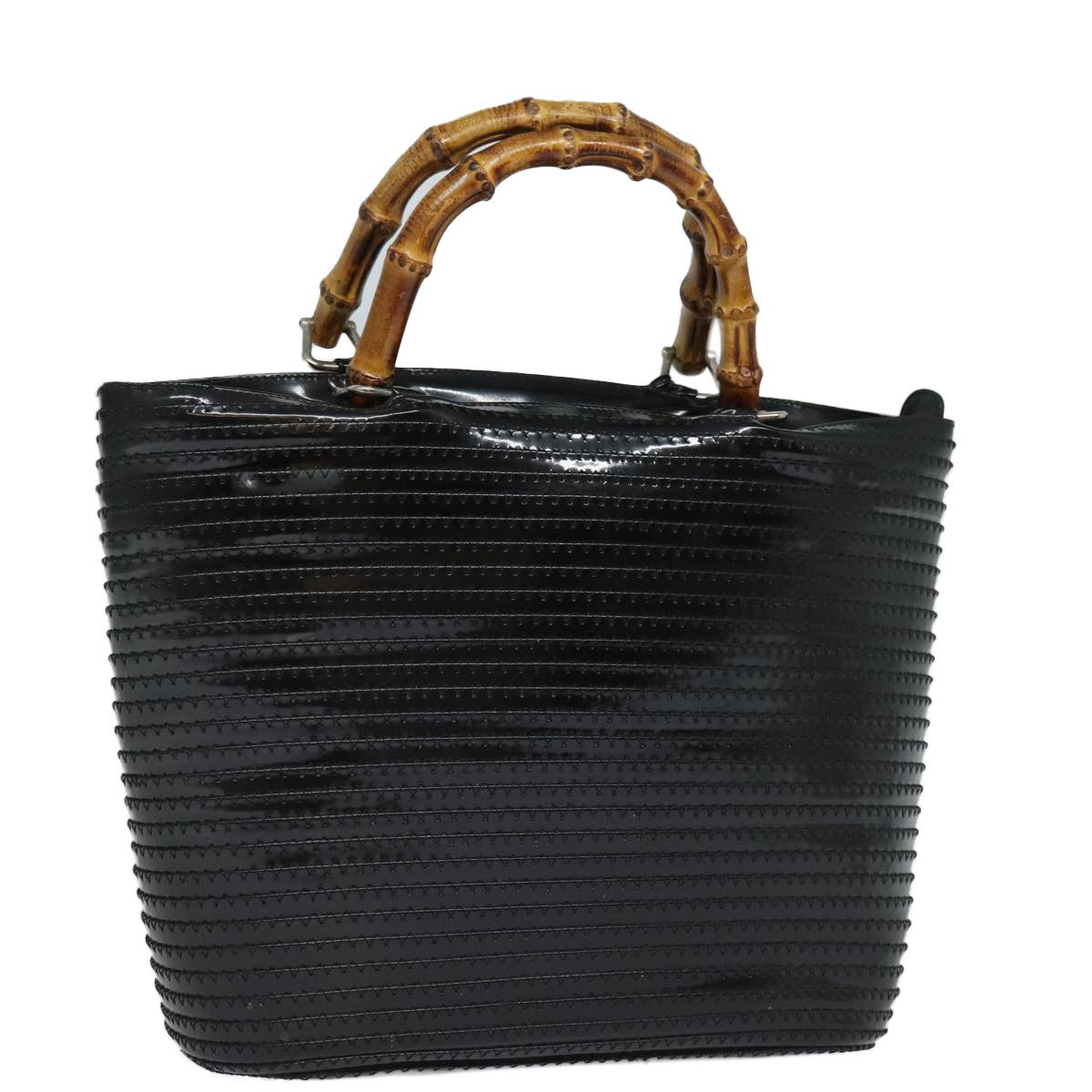 Gucci Bamboo Black Leather Handbag (Pre-Owned) Size ONE SIZE - 11 Thumbnail