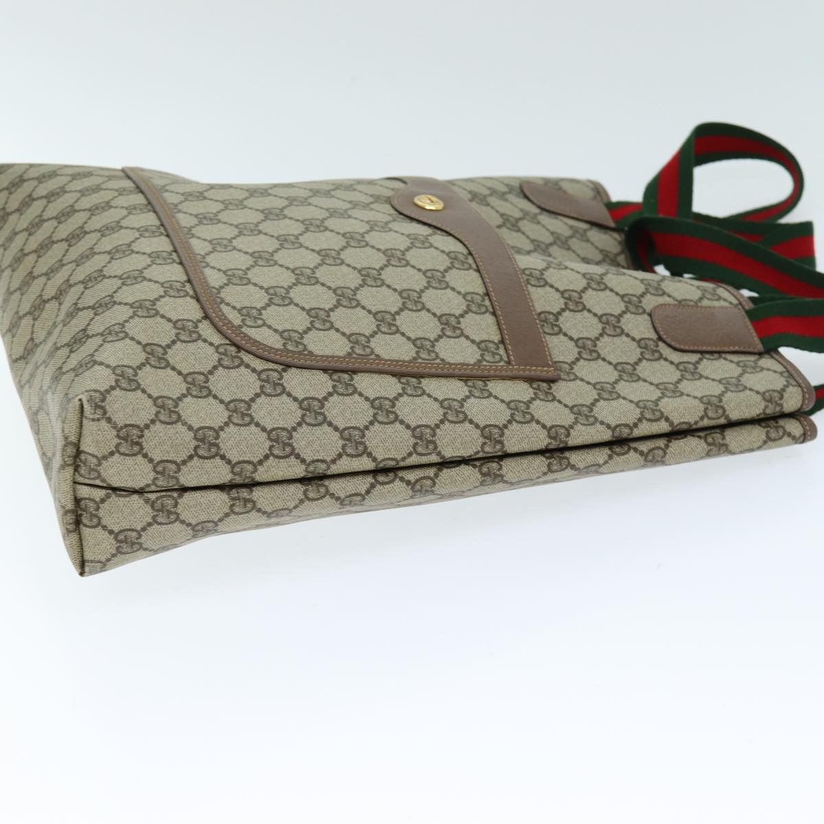 Gucci Sherry Beige Canvas Tote Bag (Pre-Owned) Size ONE SIZE - 8 Thumbnail