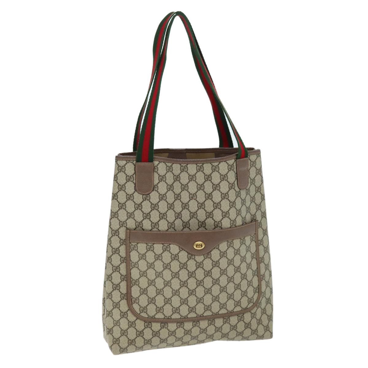 Gucci Sherry Beige Canvas Tote Bag (Pre-Owned) Size ONE SIZE - 14 Thumbnail