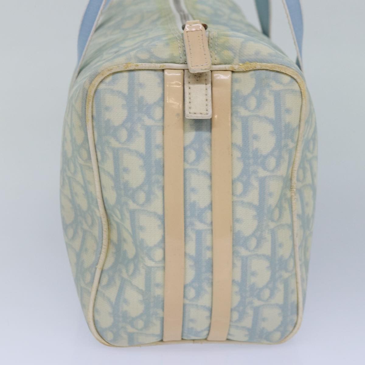 Dior Trotter Blue Canvas Handbag (Pre-Owned) Size ONE SIZE - 3 Thumbnail