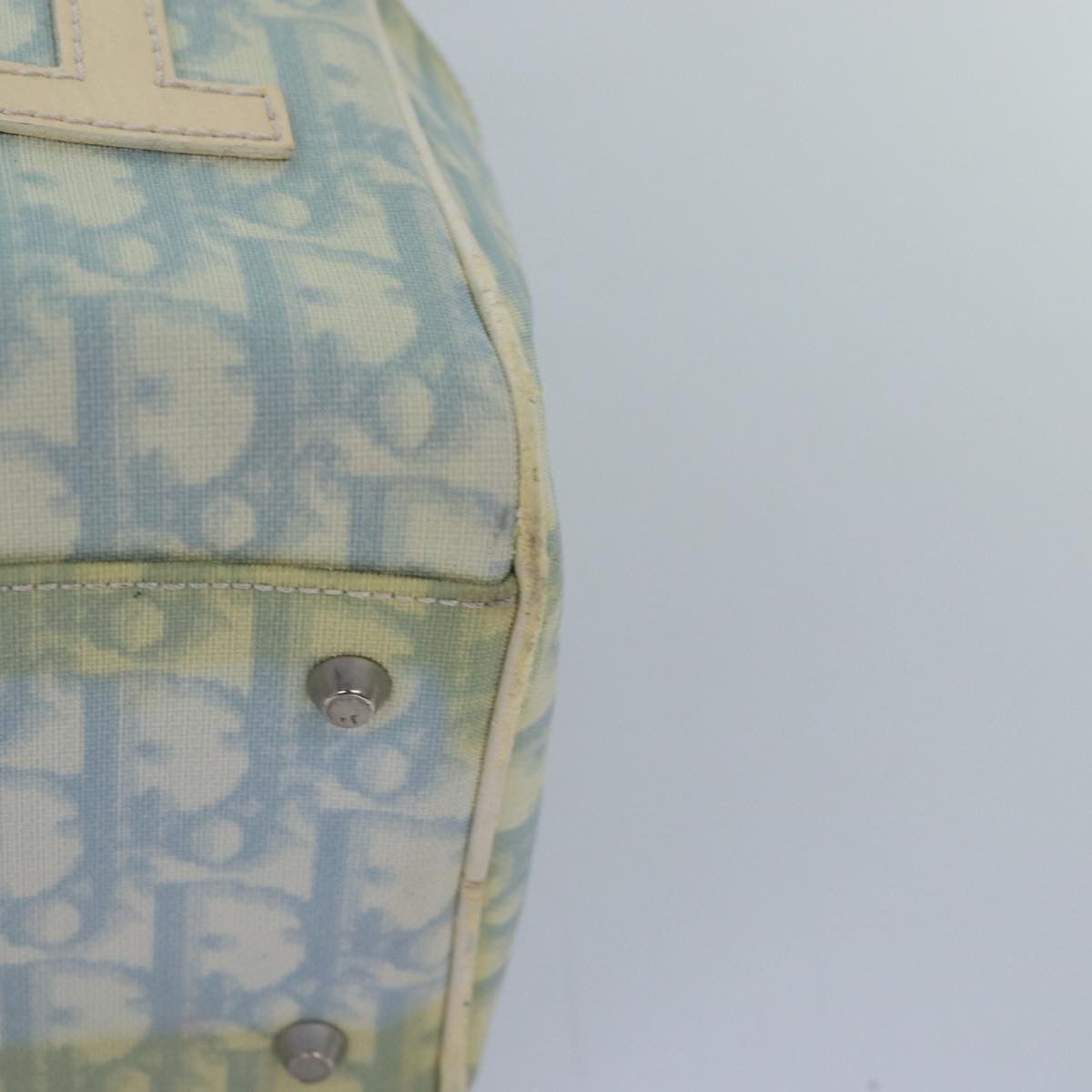 Dior Trotter Blue Canvas Handbag (Pre-Owned) Size ONE SIZE - 19 Thumbnail