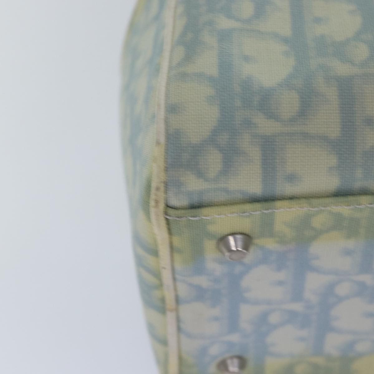 Dior Trotter Blue Canvas Handbag (Pre-Owned) Size ONE SIZE - 5 Thumbnail