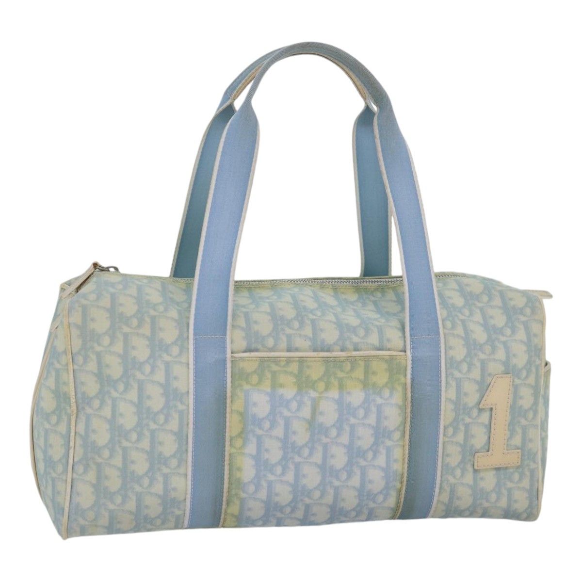 Dior Trotter Blue Canvas Handbag (Pre-Owned) Size ONE SIZE - 14 Thumbnail