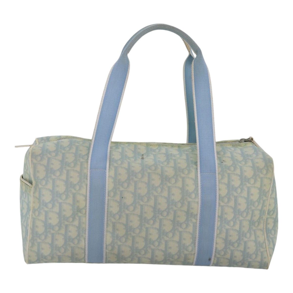 Dior Trotter Blue Canvas Handbag (Pre-Owned) Size ONE SIZE - 2 Thumbnail