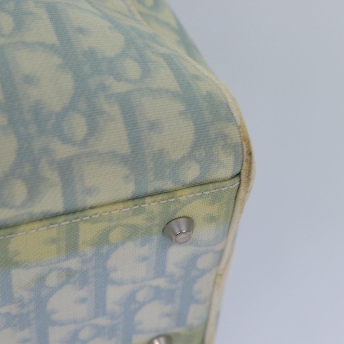 Dior Trotter Blue Canvas Handbag (Pre-Owned) Size ONE SIZE - 13 Thumbnail